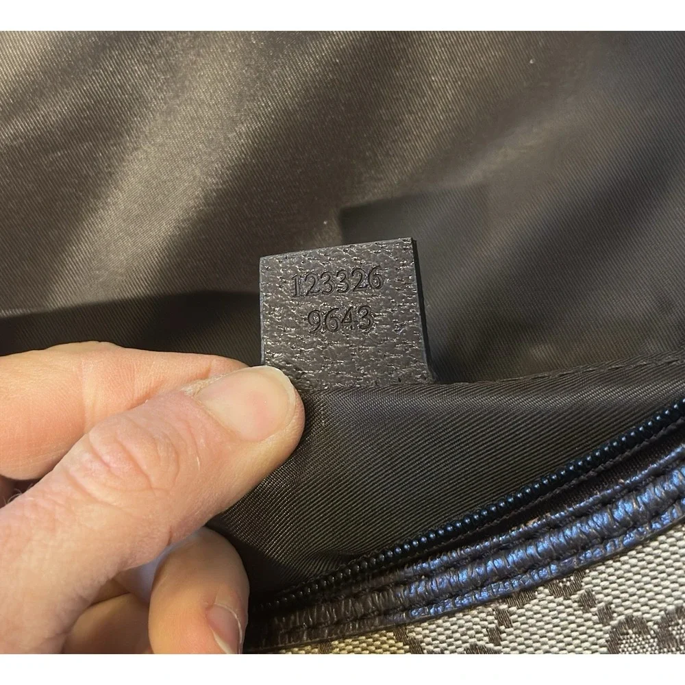 Gucci Diaper Bag Monogram Shoulder Crossbody Canvas Brown Authentic - Picture 11 of 11